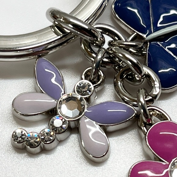Coach Flower Garden Key Fob Bag Charm NWOT - Picture 3 of 6